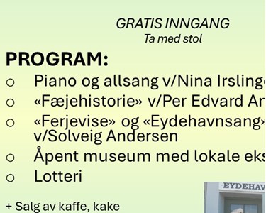 Plakat Sommerfest i museumshagen 2024