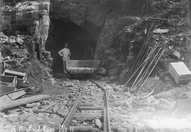 Tunellinnslag ved Bøylefoss i Froland